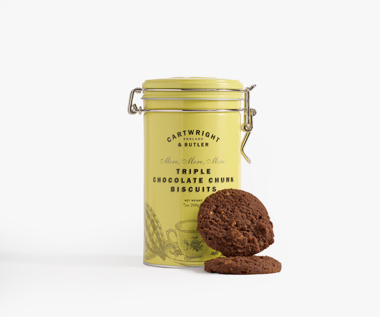 Milk Chocolate Chunk Biscuits in Tin